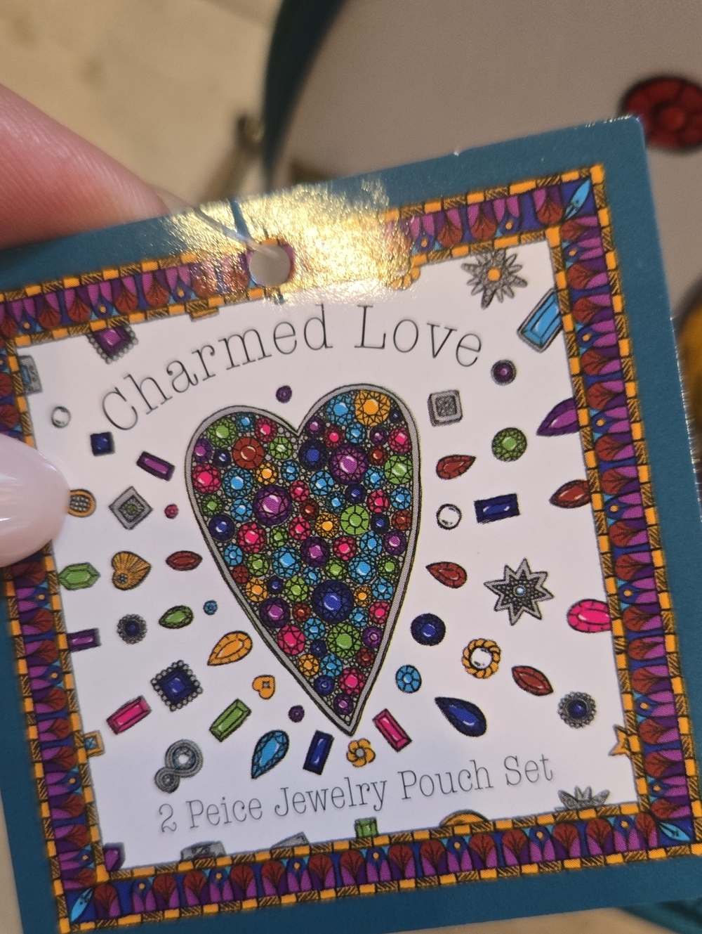 New Brighton "Charmed Love" Two Piece Jewely Pouch Set - Picture 2 of 13
